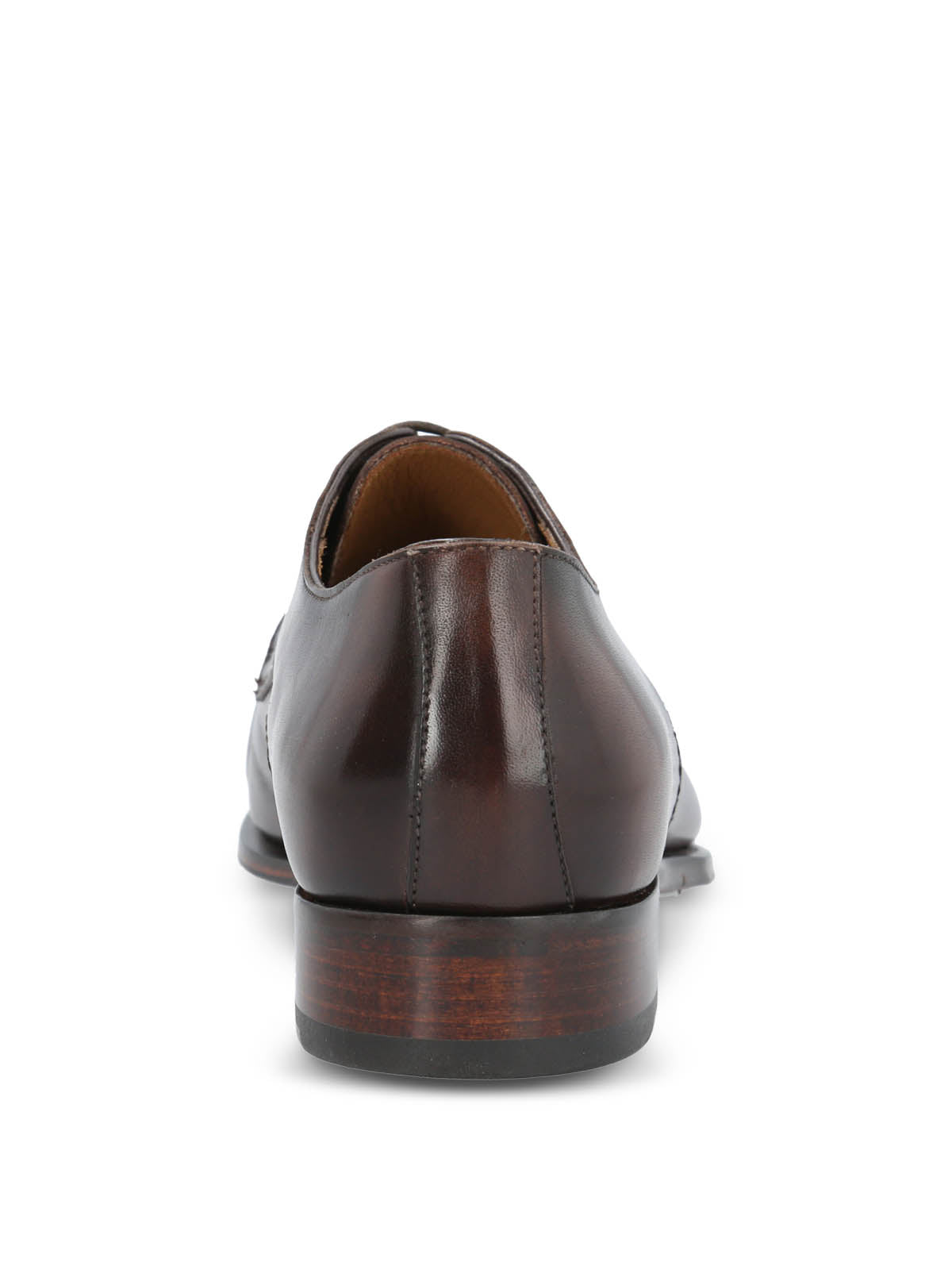 Zapato Vestir Cuero Hombre Fiano Café Oscuro