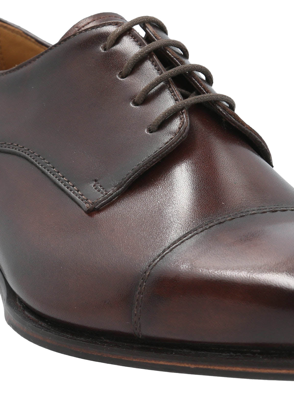 Zapato Vestir Cuero Hombre Fiano Café Oscuro
