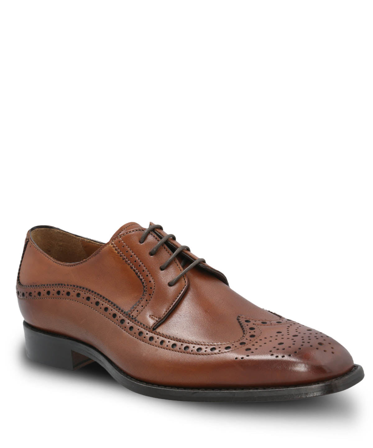 Zapato Vestir Cuero Hombre Marino Café