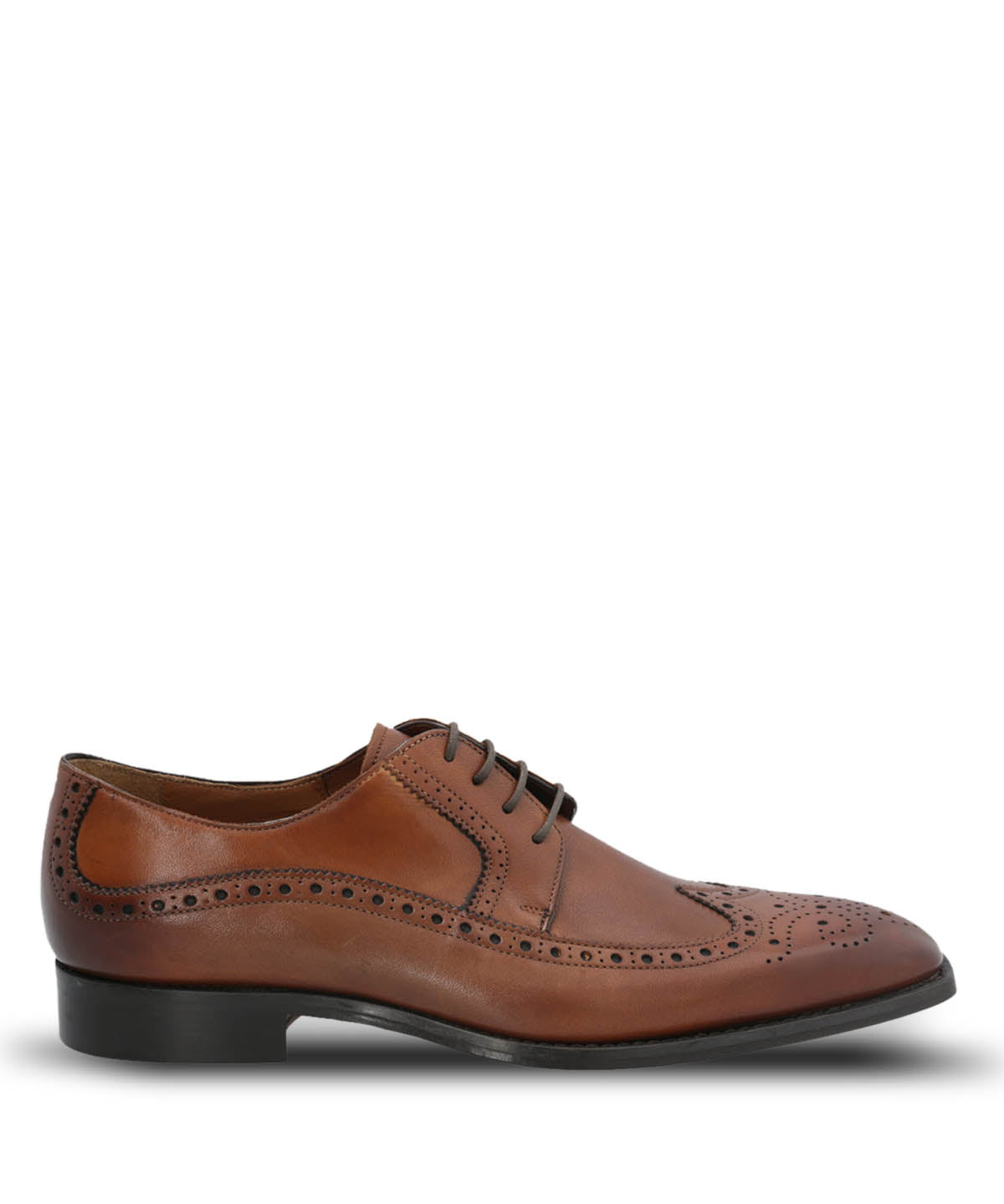 Zapato Vestir Cuero Hombre Marino Café