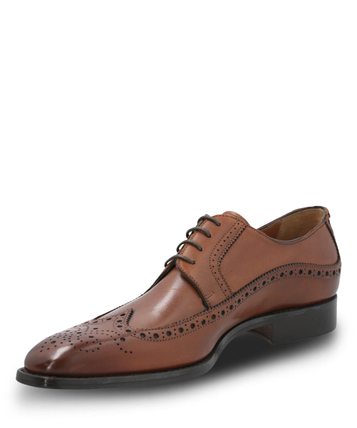 Zapato Vestir Cuero Hombre Marino Café
