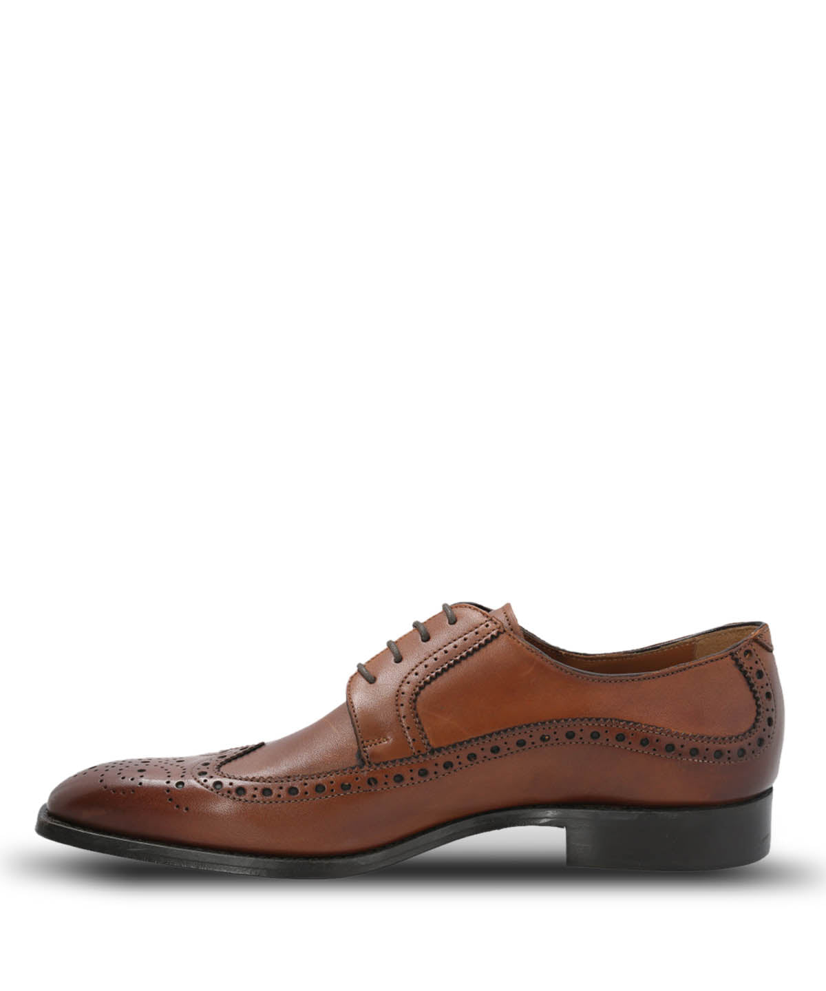 Zapato Vestir Cuero Hombre Marino Café