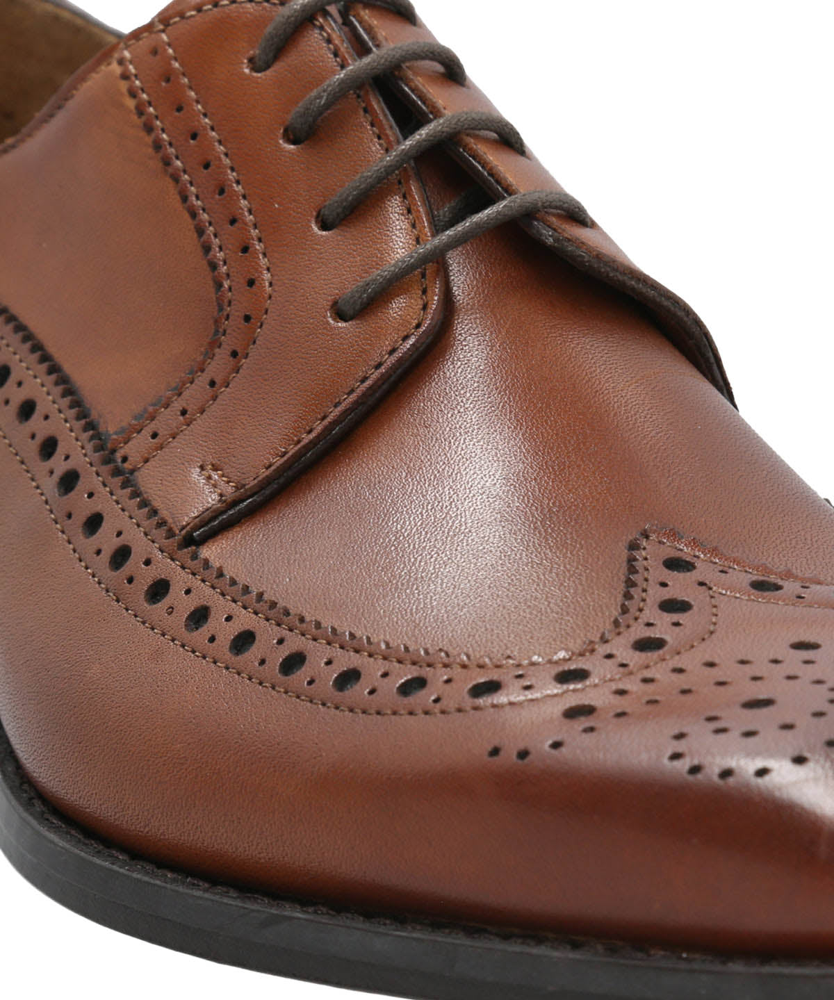 Zapato Vestir Cuero Hombre Marino Café