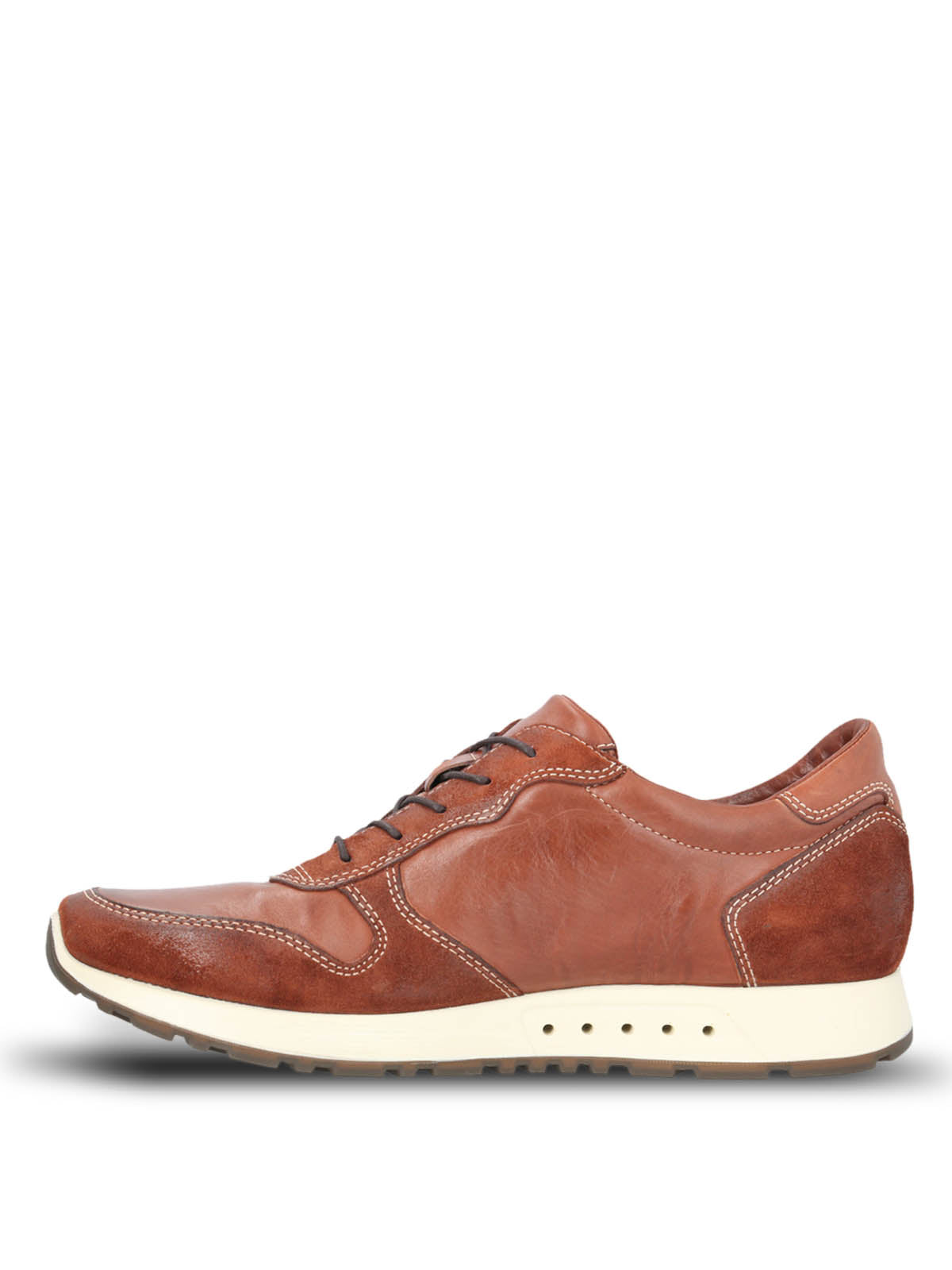 Zapatilla Cuero Hombre Paramus Café