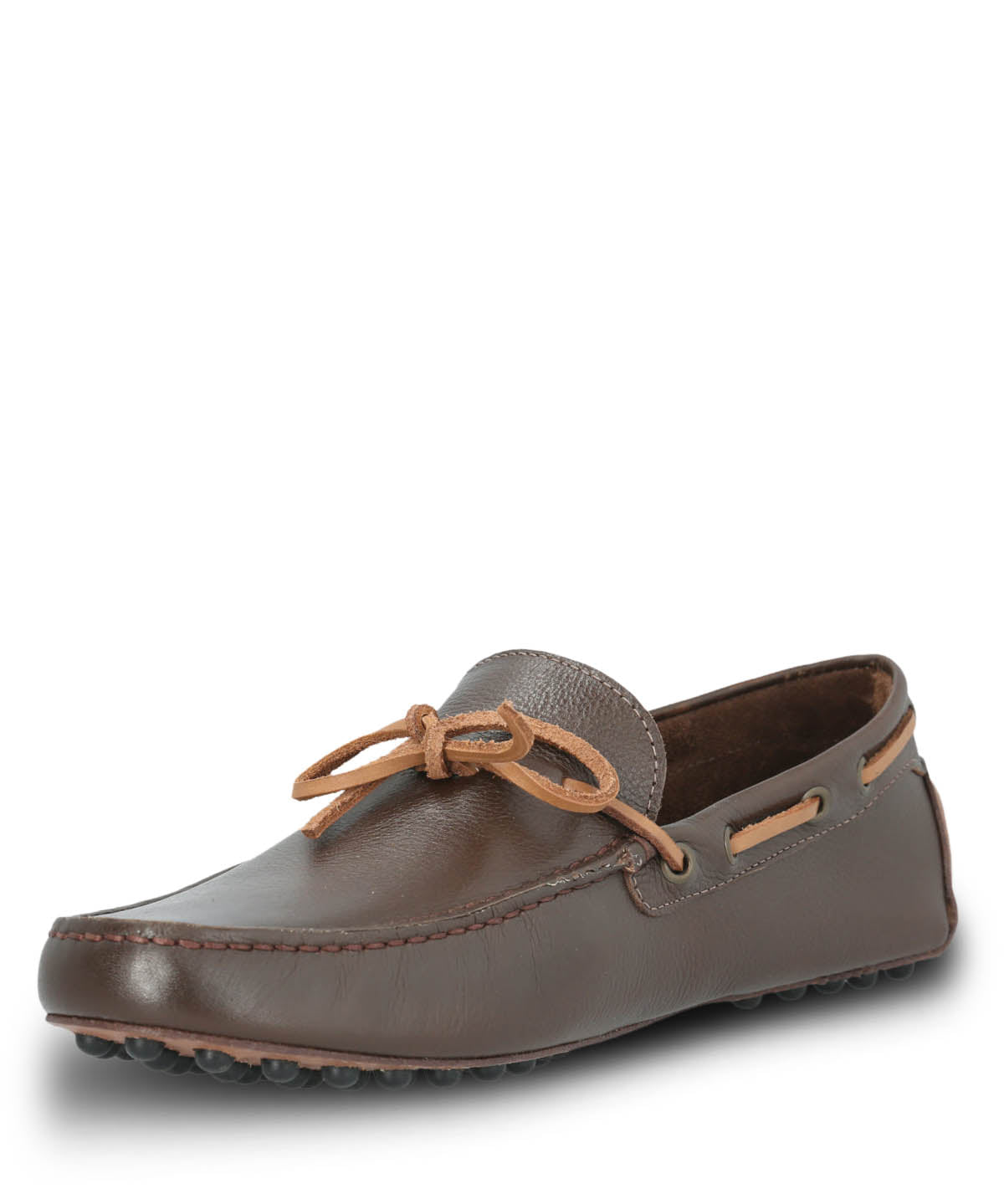 Mocasin Cuero Hombre Oley Café Oscuro