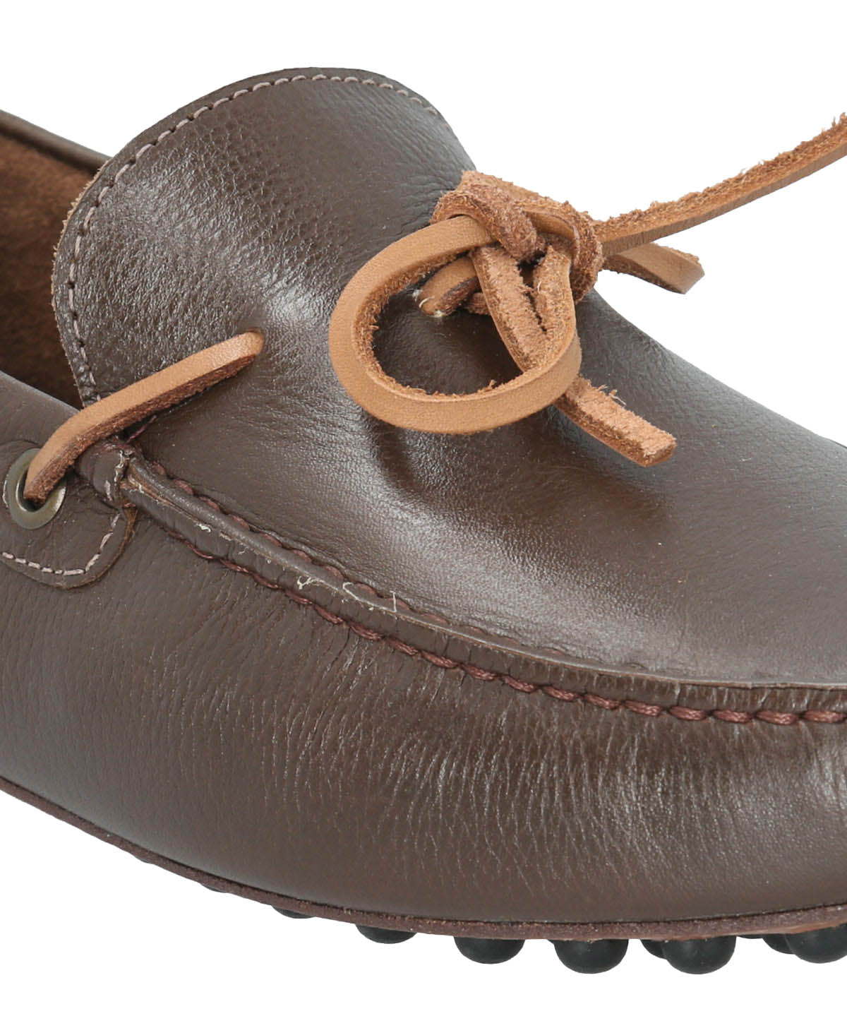 Mocasin Cuero Hombre Oley Café Oscuro