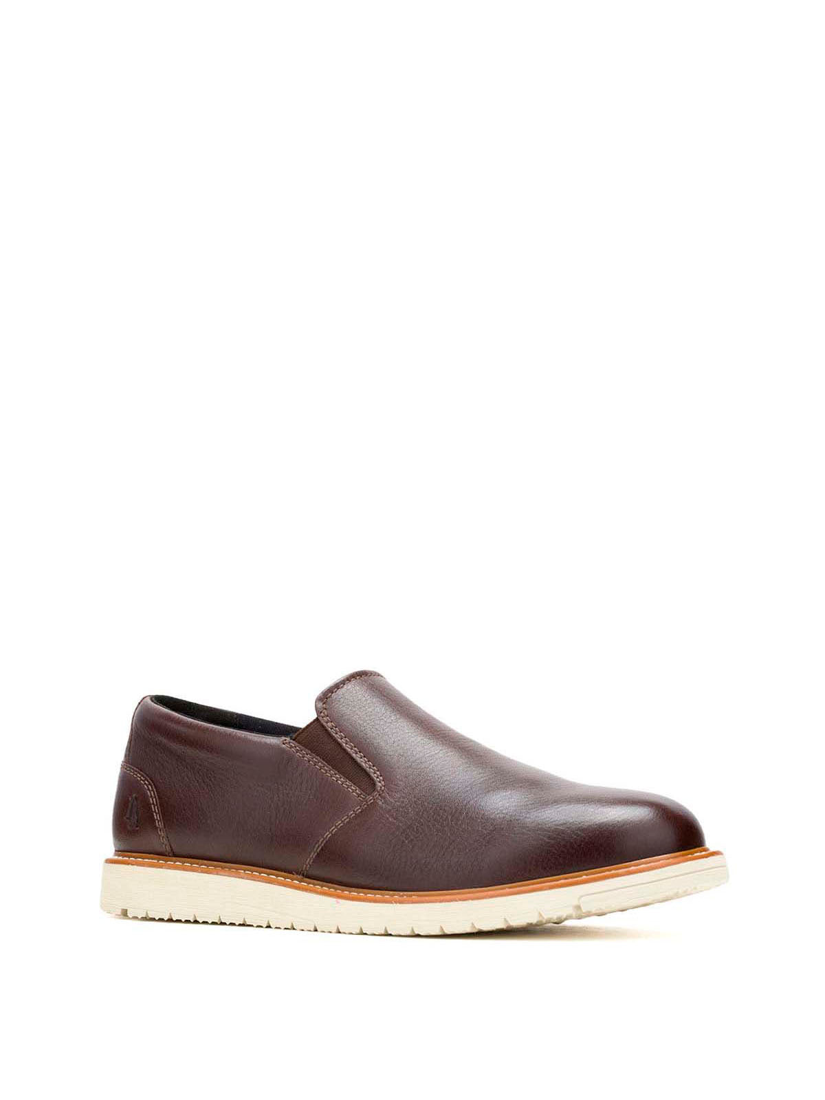 Slip On Cuero Hombre Jenson Slip Café Hush | Hush Puppies
