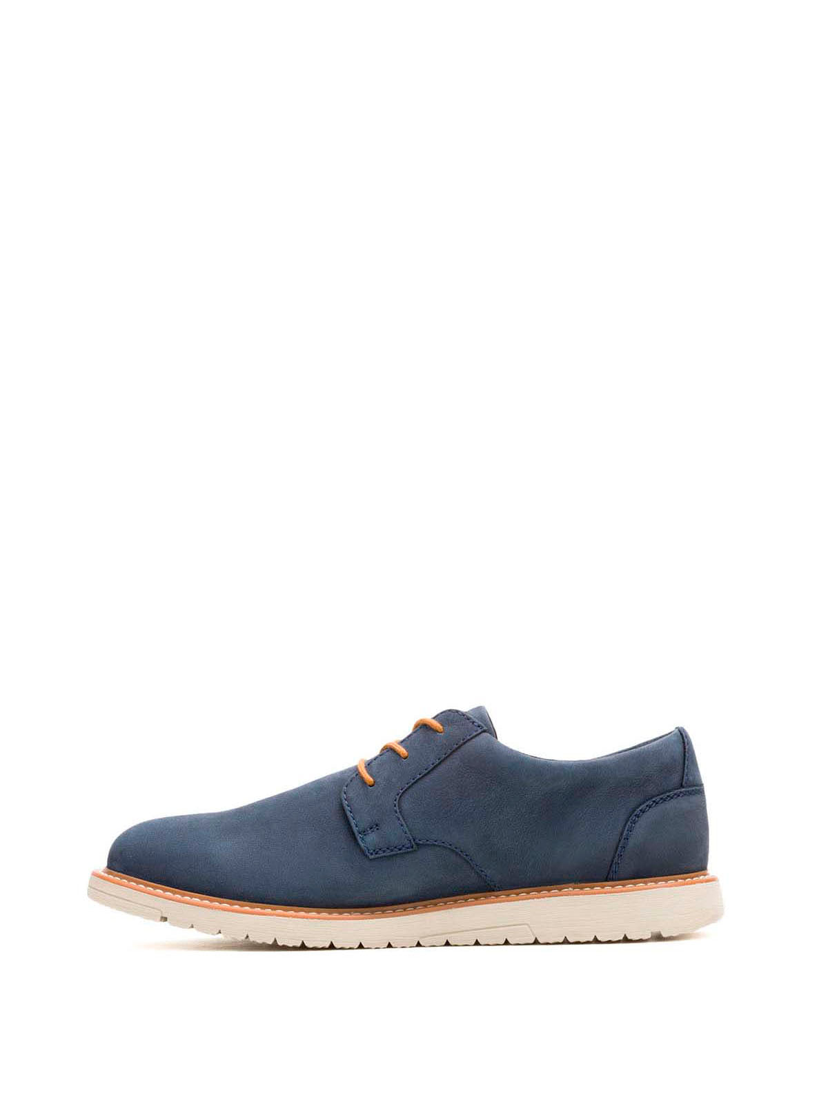 Zapato Cuero Hombre Jenson Oxford Azul Hush Puppies