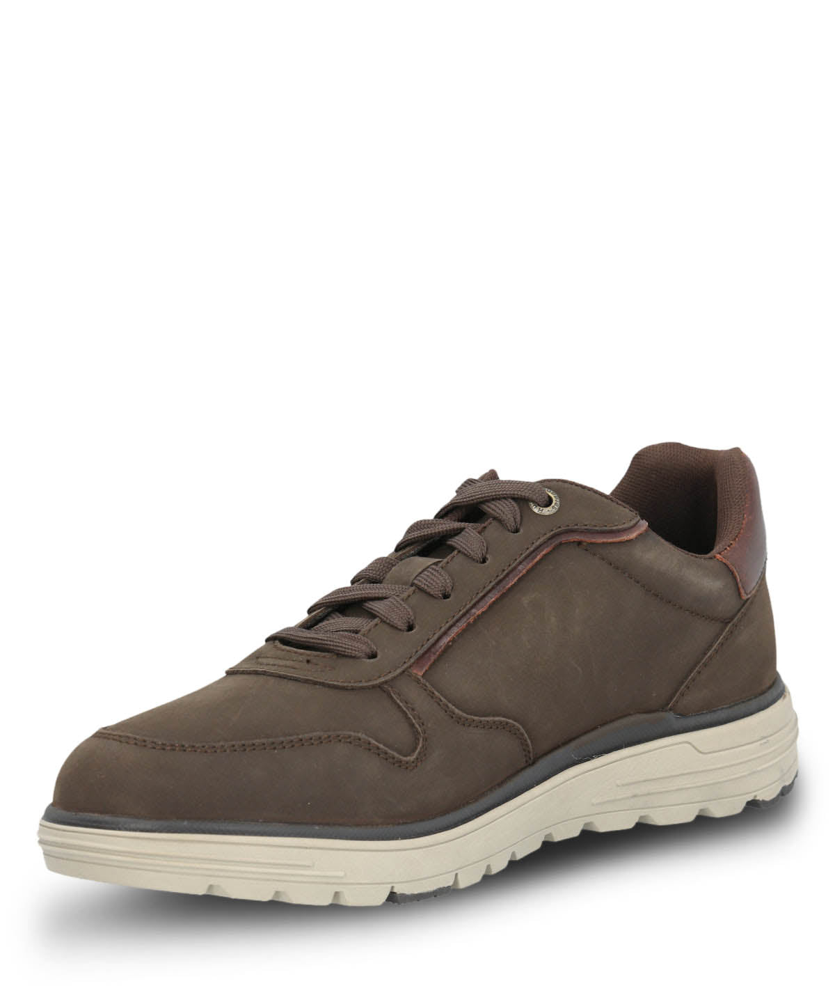 Zapatilla Cuero Hombre Gualaz Café Oscuro