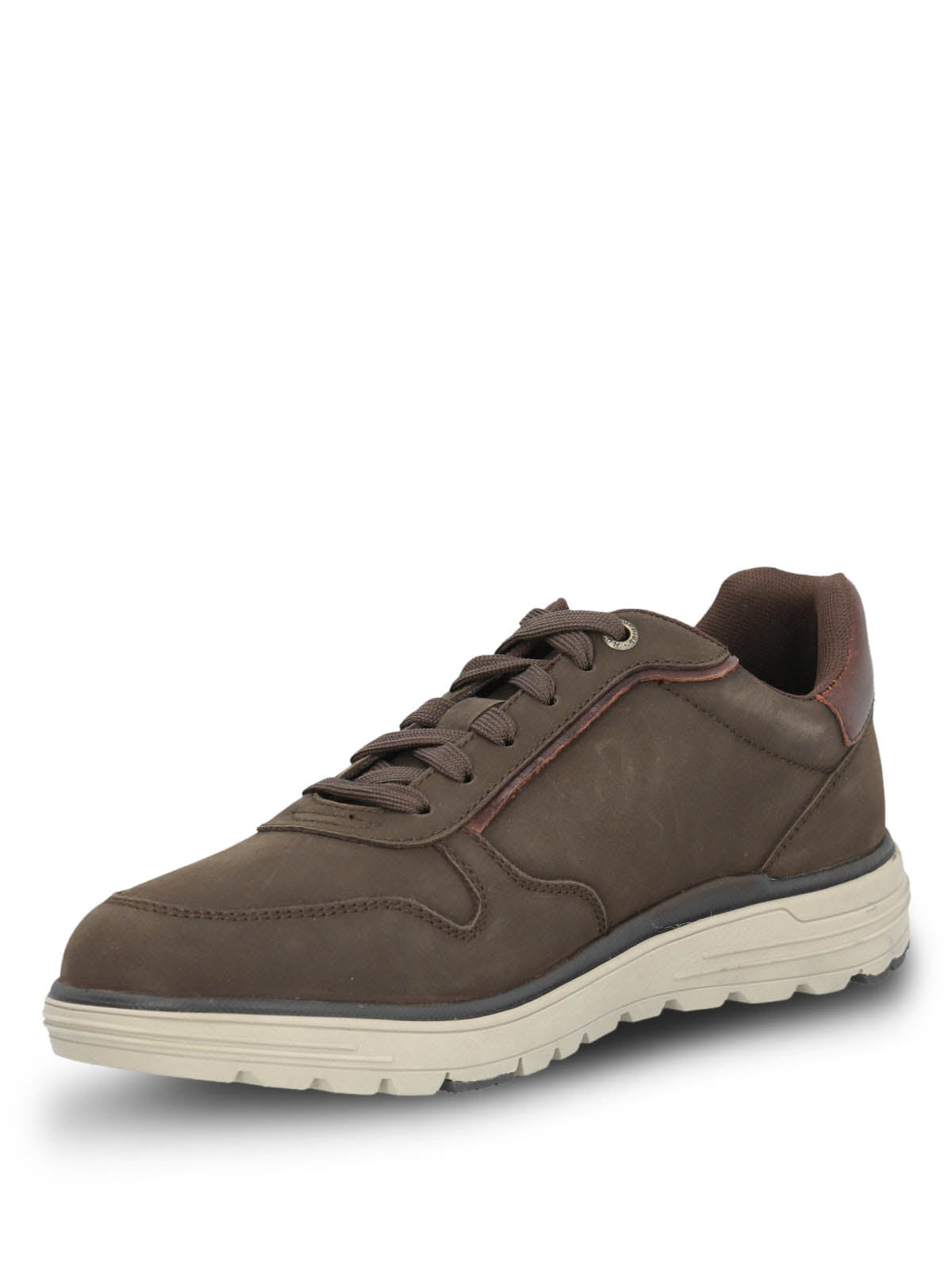 Zapatilla Cuero Hombre Gualaz Café Oscuro