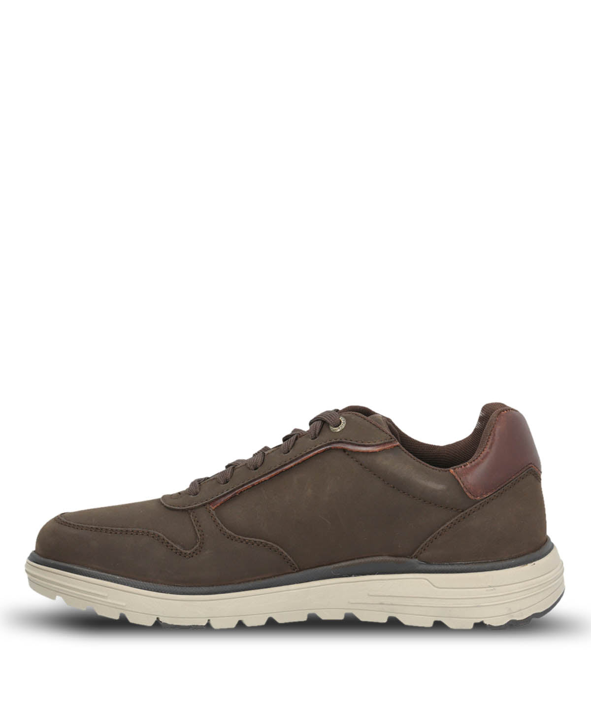 Zapatilla Cuero Hombre Gualaz Café Oscuro