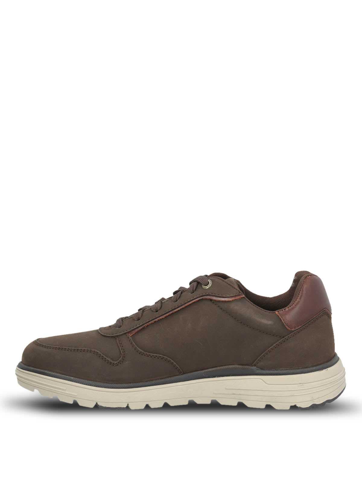 Zapatilla Cuero Hombre Gualaz Café Oscuro