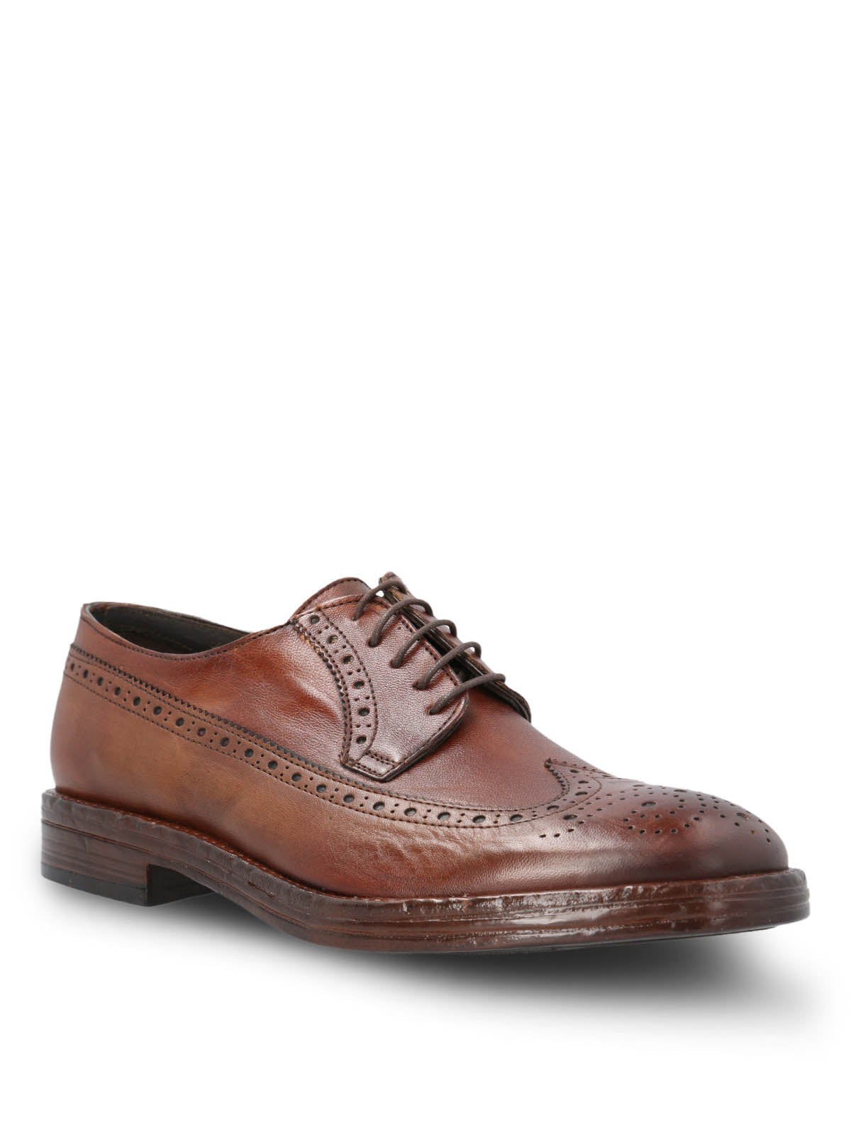 Zapato Vestir Cuero Hombre Paolo Café