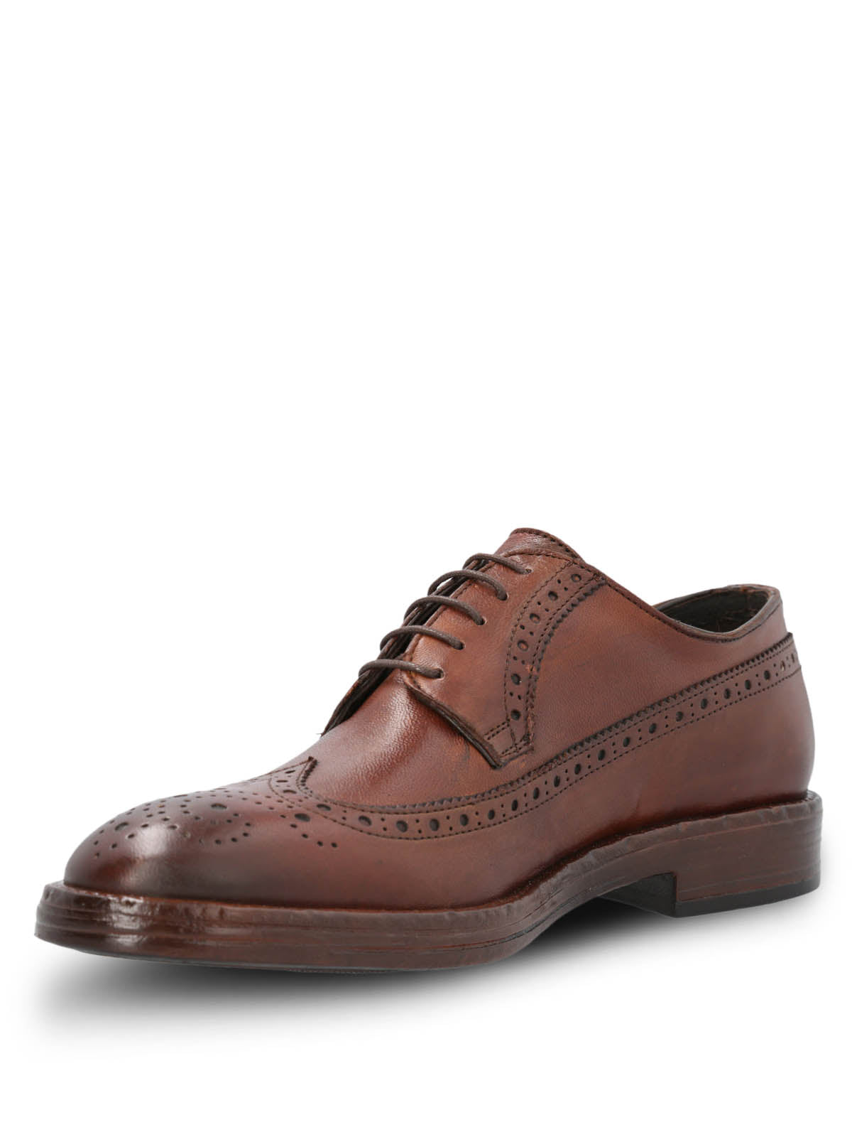 Zapato Vestir Cuero Hombre Paolo Café