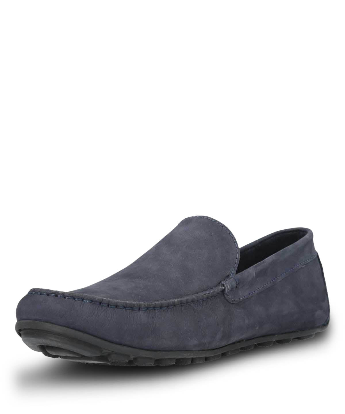 Mocasin Cuero Hombre Blumenau Azul Oscuro