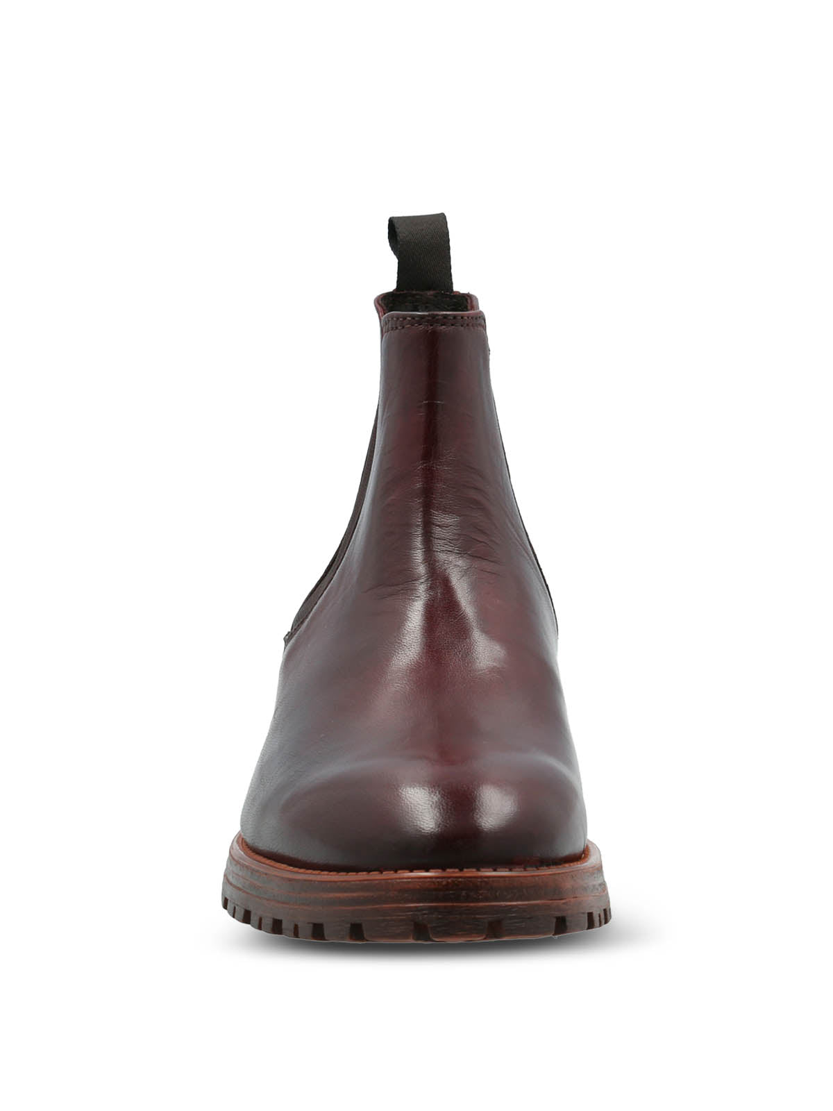 Botin Cuero Hombre Italiano Montena Burdeo Hush Puppies