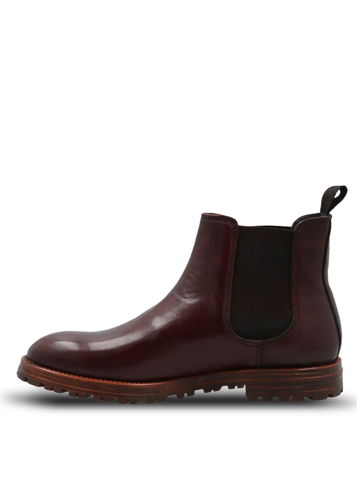 Botin Cuero Hombre Italiano Montena Burdeo Hush Puppies