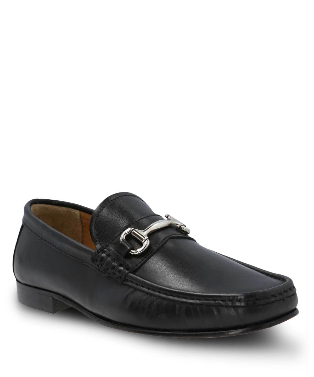 Mocasin Cuero Hombre Italiano Spello Negro Hush Puppies