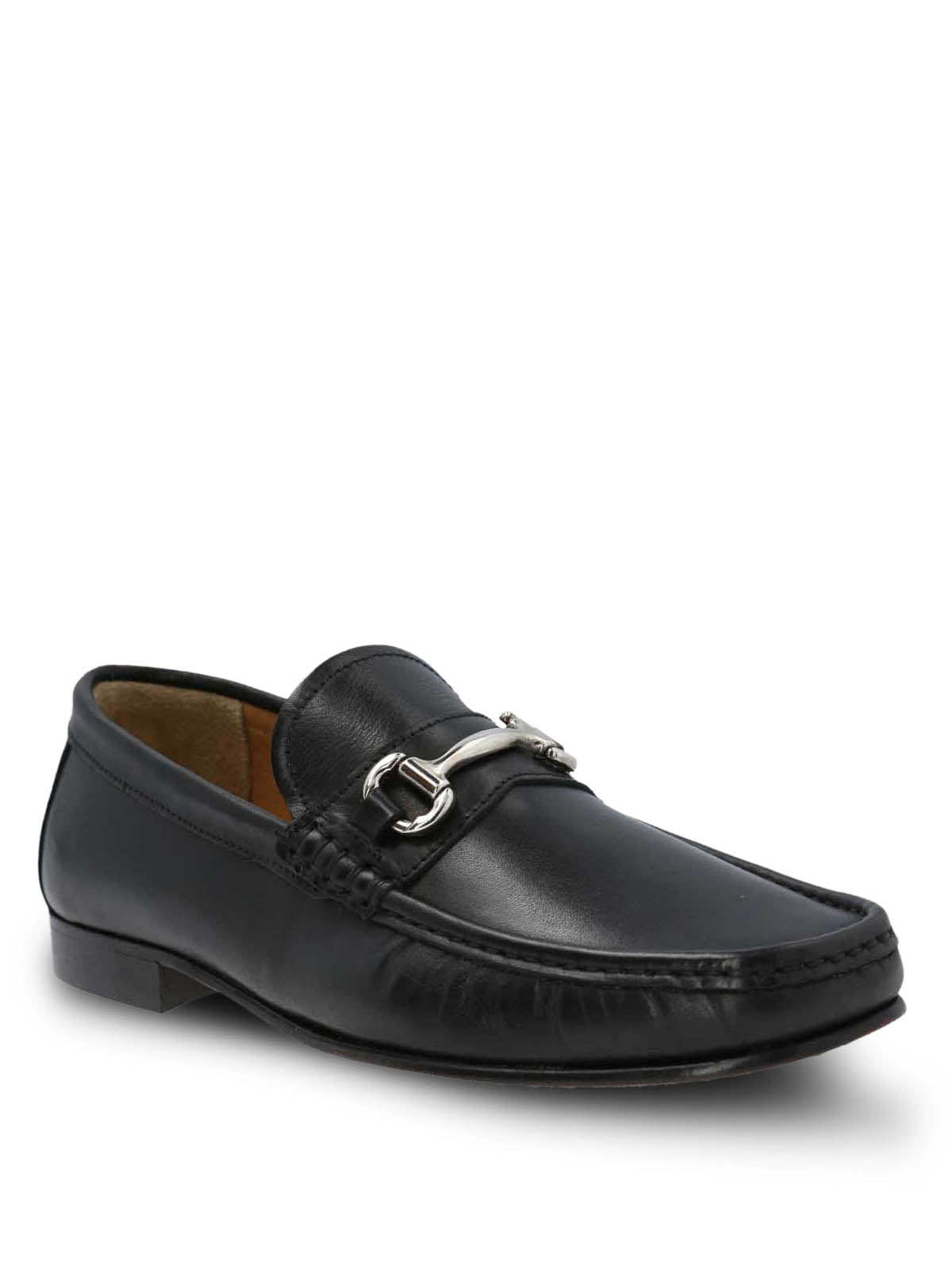 Mocasin Cuero Hombre Italiano Spello Negro Hush Puppies