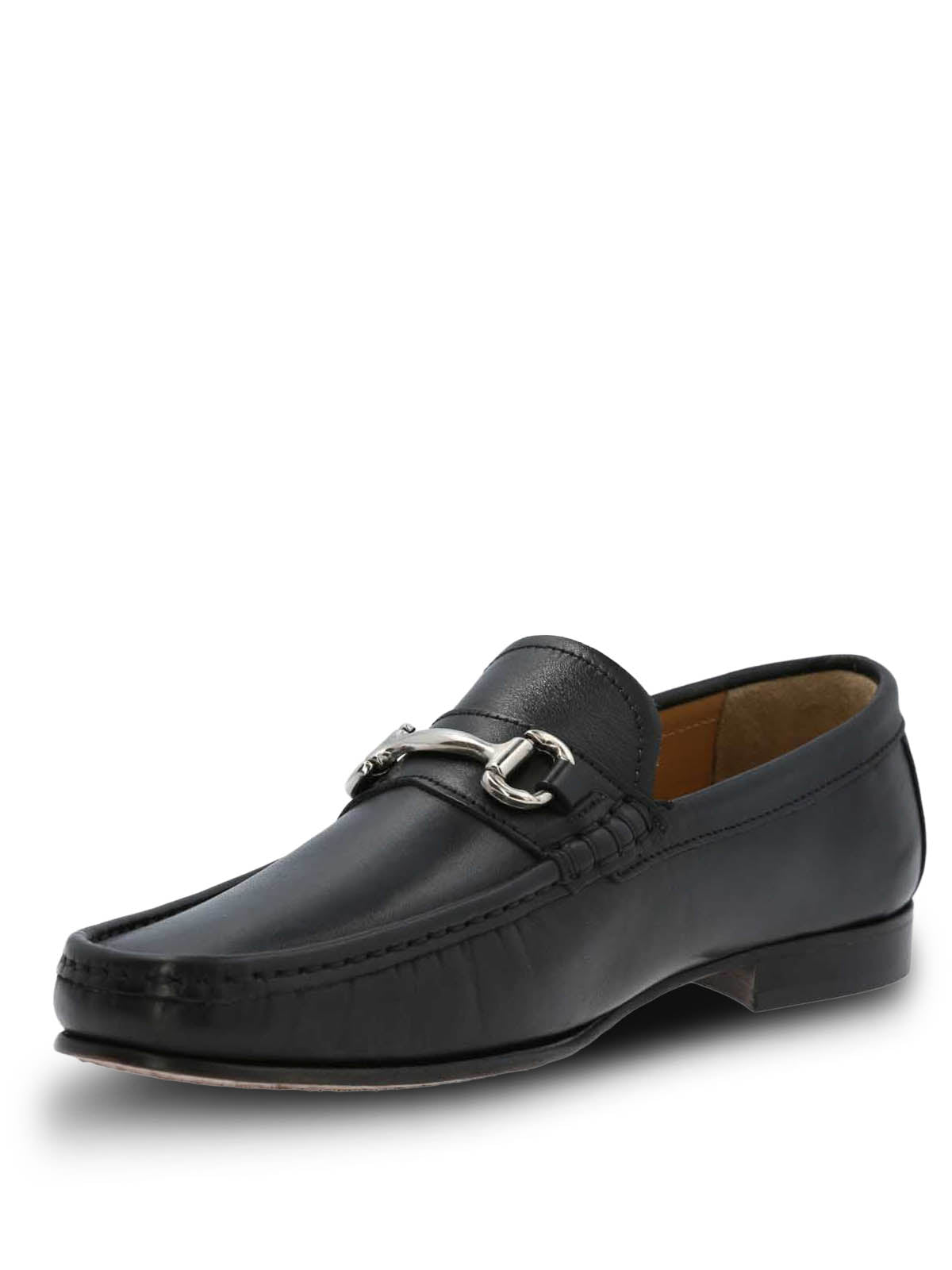 Mocasin Cuero Hombre Italiano Spello Negro Hush Puppies