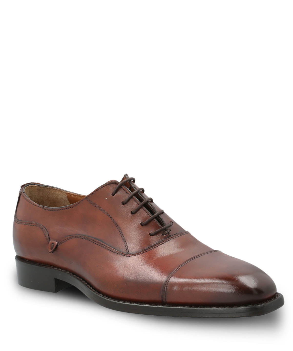 Zapato Cuero Hombre Italiano Poleone Café Hush Puppies