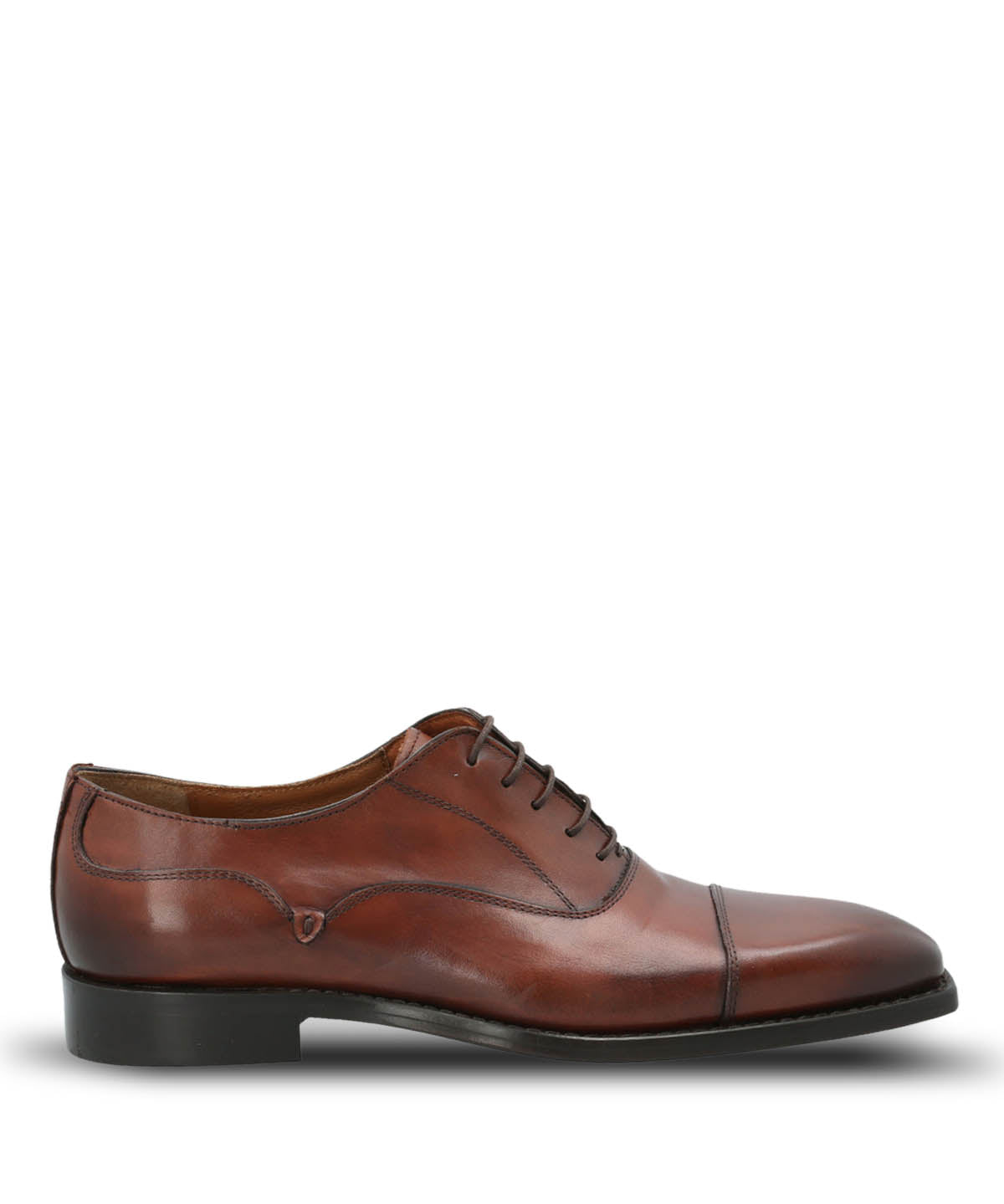 Zapato Cuero Hombre Italiano Poleone Café Hush Puppies