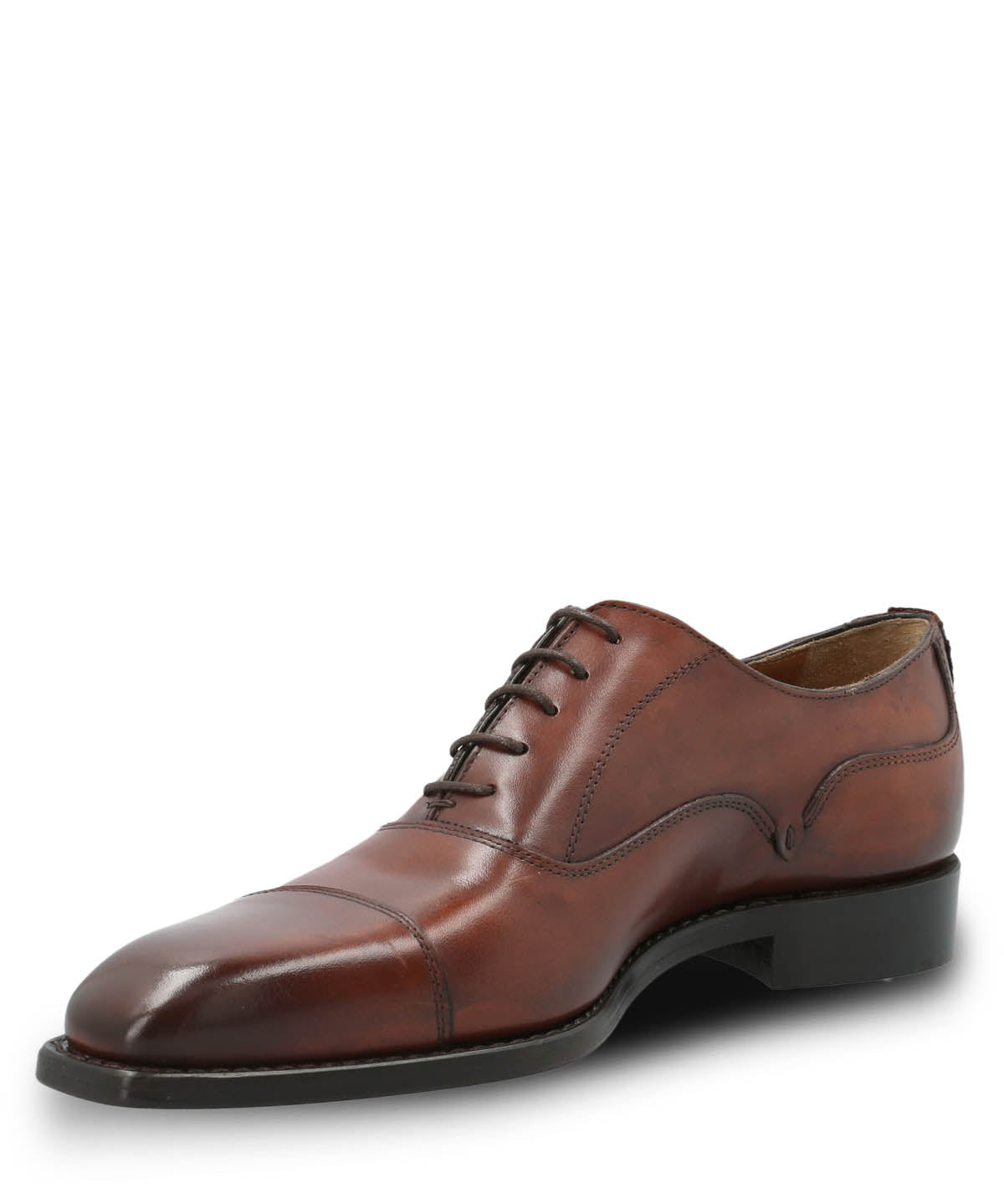 Zapato Cuero Hombre Italiano Poleone Café Hush Puppies