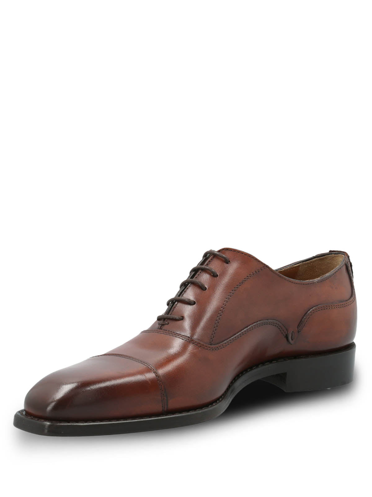 Zapato Cuero Hombre Italiano Poleone Café Hush Puppies