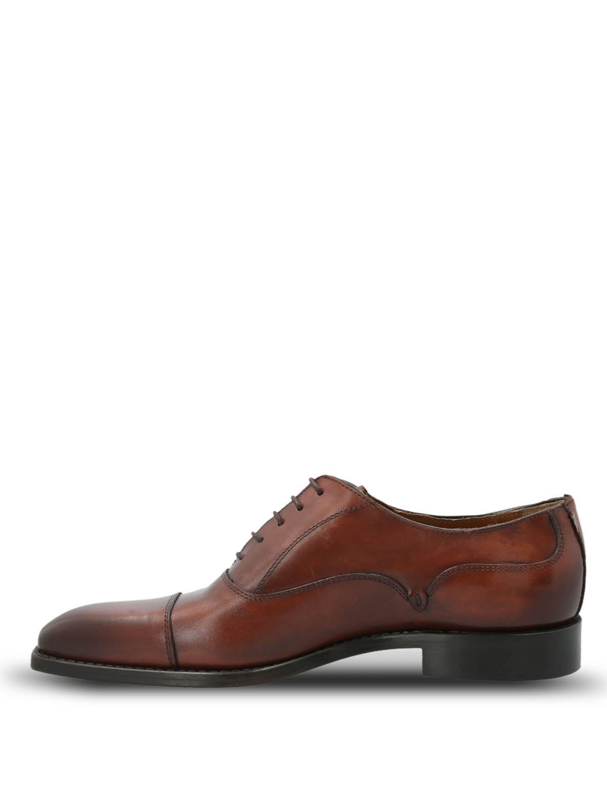 Zapato Cuero Hombre Italiano Poleone Café Hush Puppies