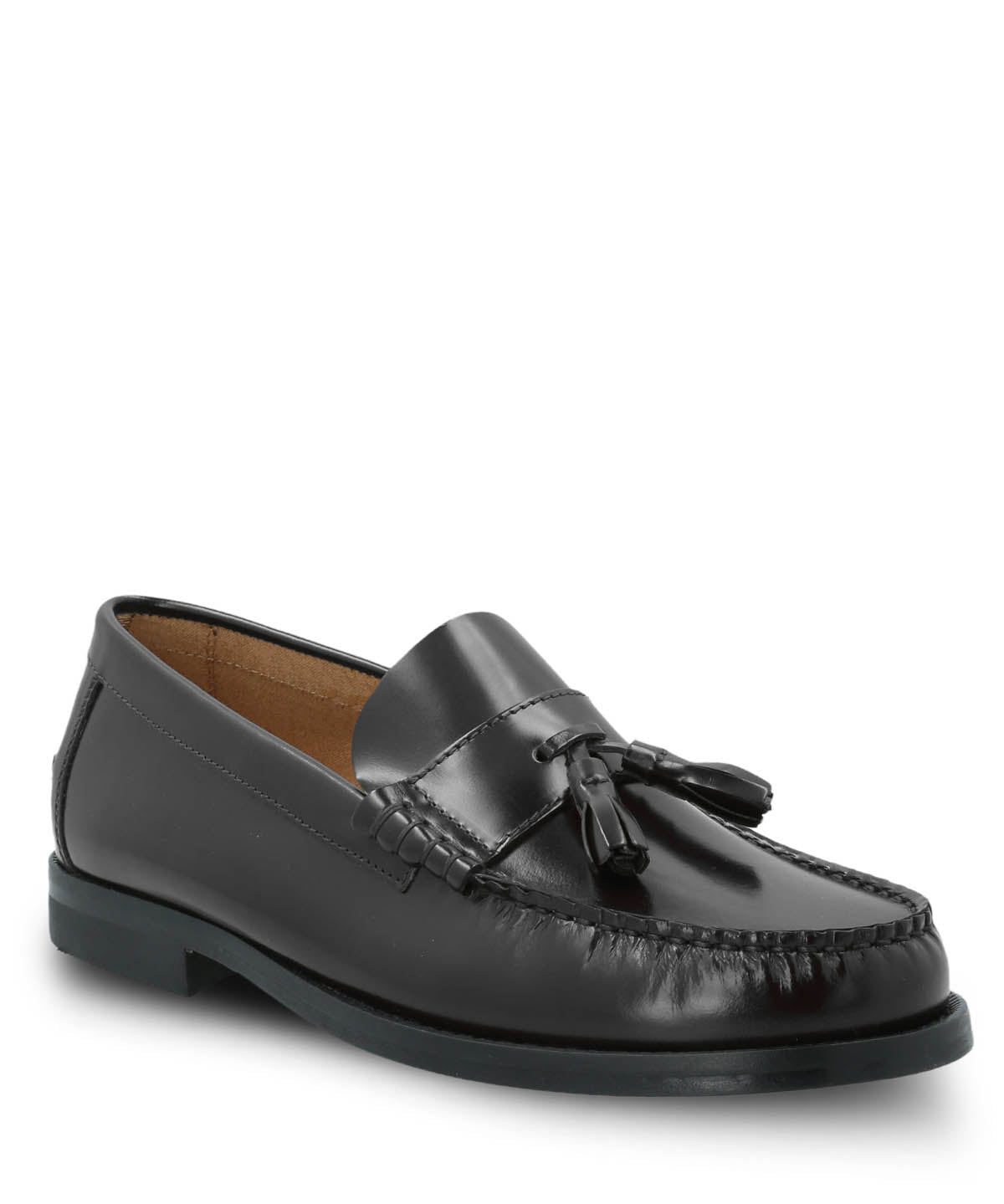 Mocasin Cuero Hombre Italiano Cerata Negro Hush Puppies