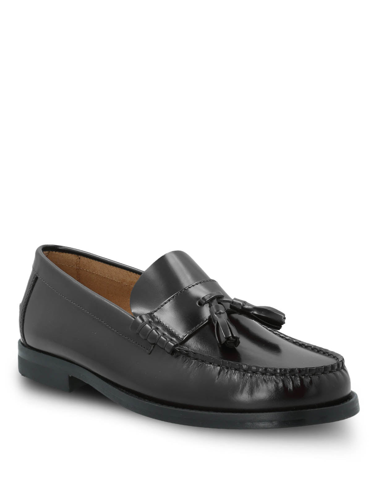 Mocasin Cuero Hombre Italiano Cerata Negro Hush Puppies