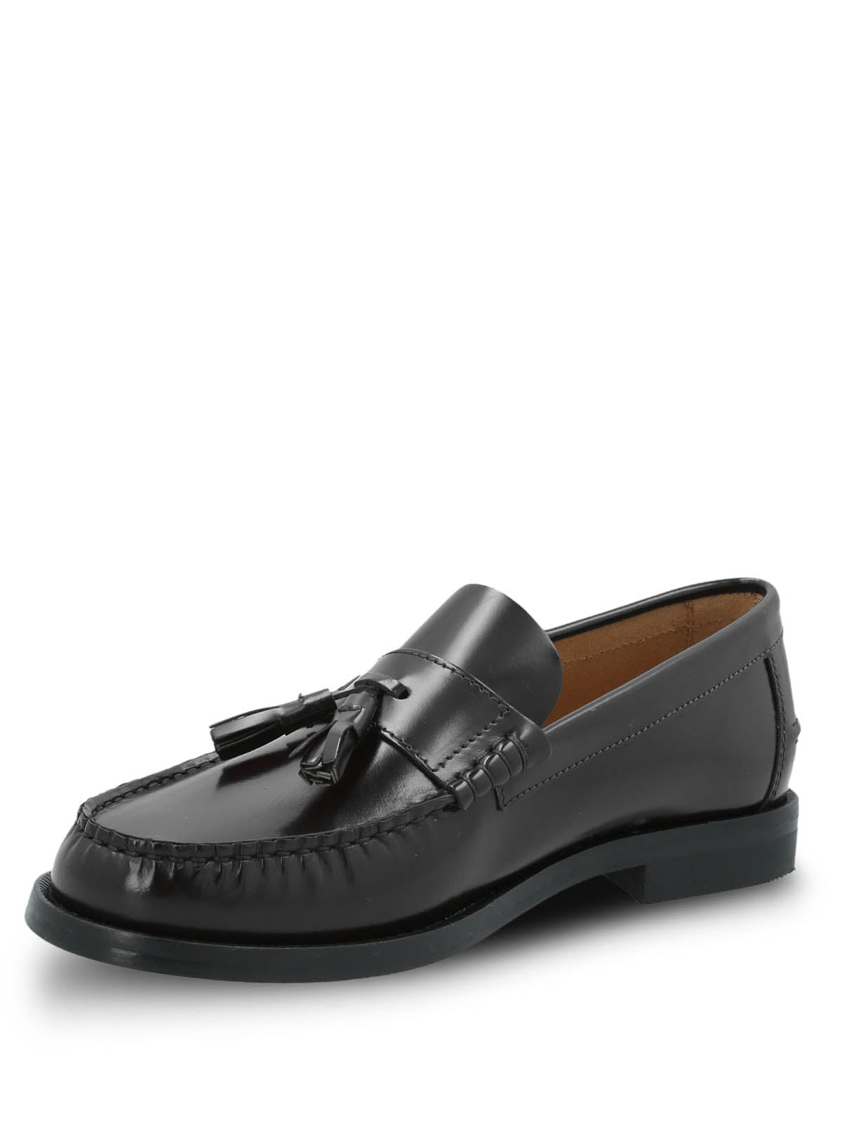 Mocasin Cuero Hombre Italiano Cerata Negro Hush Puppies