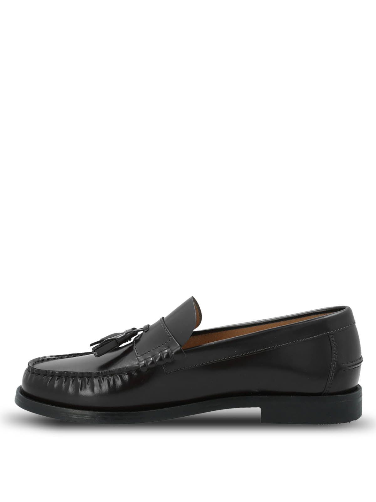 Mocasin Cuero Hombre Italiano Cerata Negro Hush Puppies