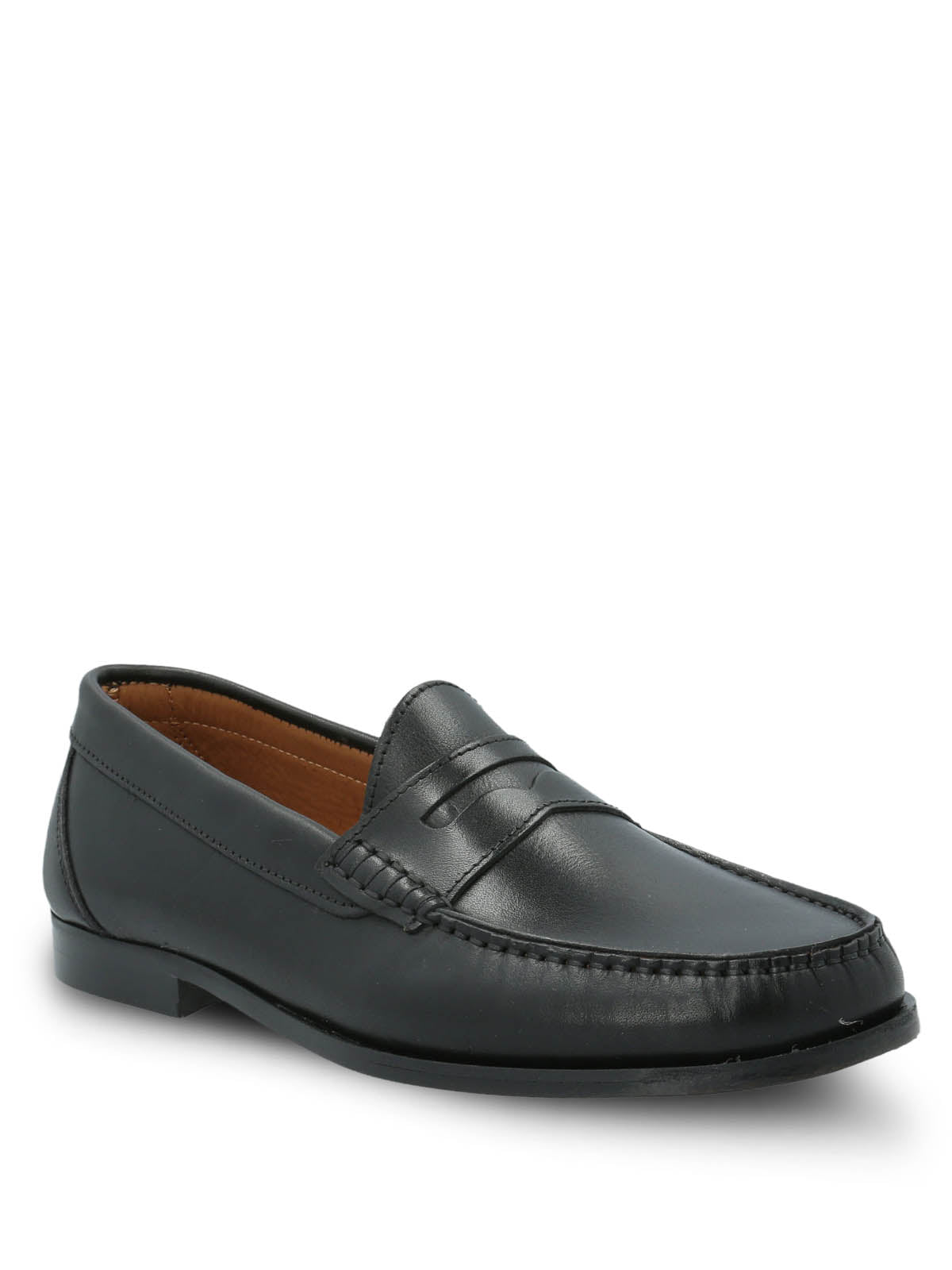 Mocasin Cuero Hombre Italiano Cazzoli Negro Hush Puppies