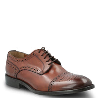 Zapato Cuero Hombre Italiano Nazzo Café Hush Puppies