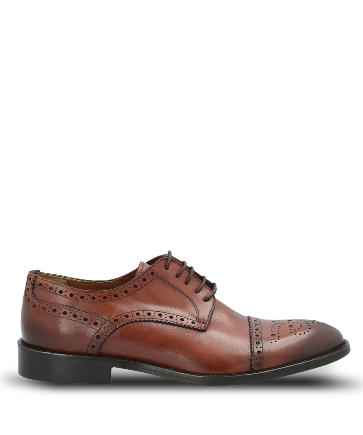 Zapato Cuero Hombre Italiano Nazzo Café Hush Puppies