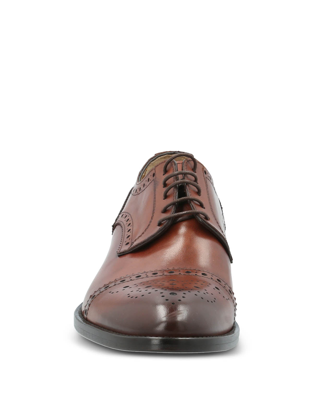 Zapato Cuero Hombre Italiano Nazzo Café Hush Puppies
