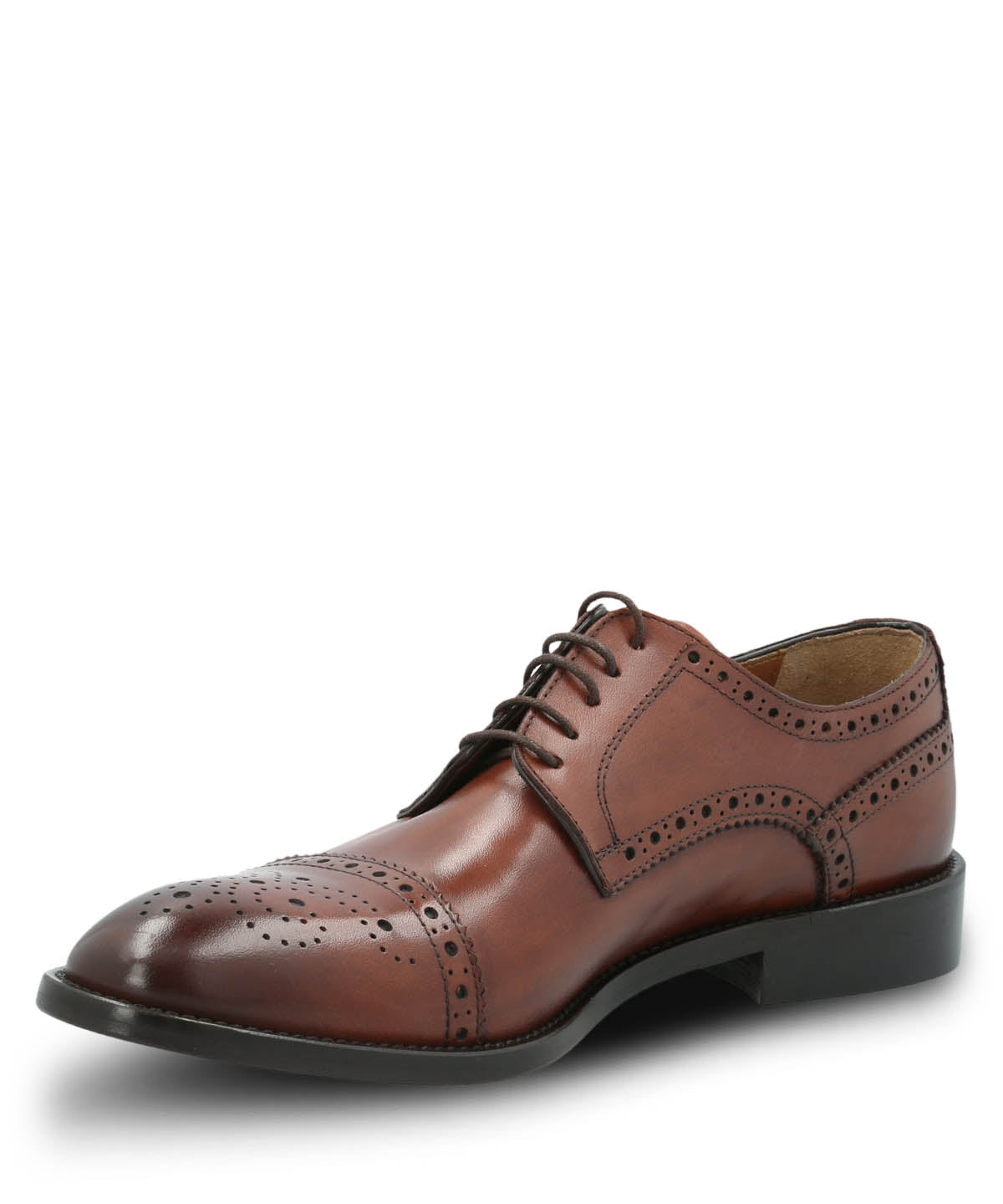 Zapato Cuero Hombre Italiano Nazzo Café Hush Puppies