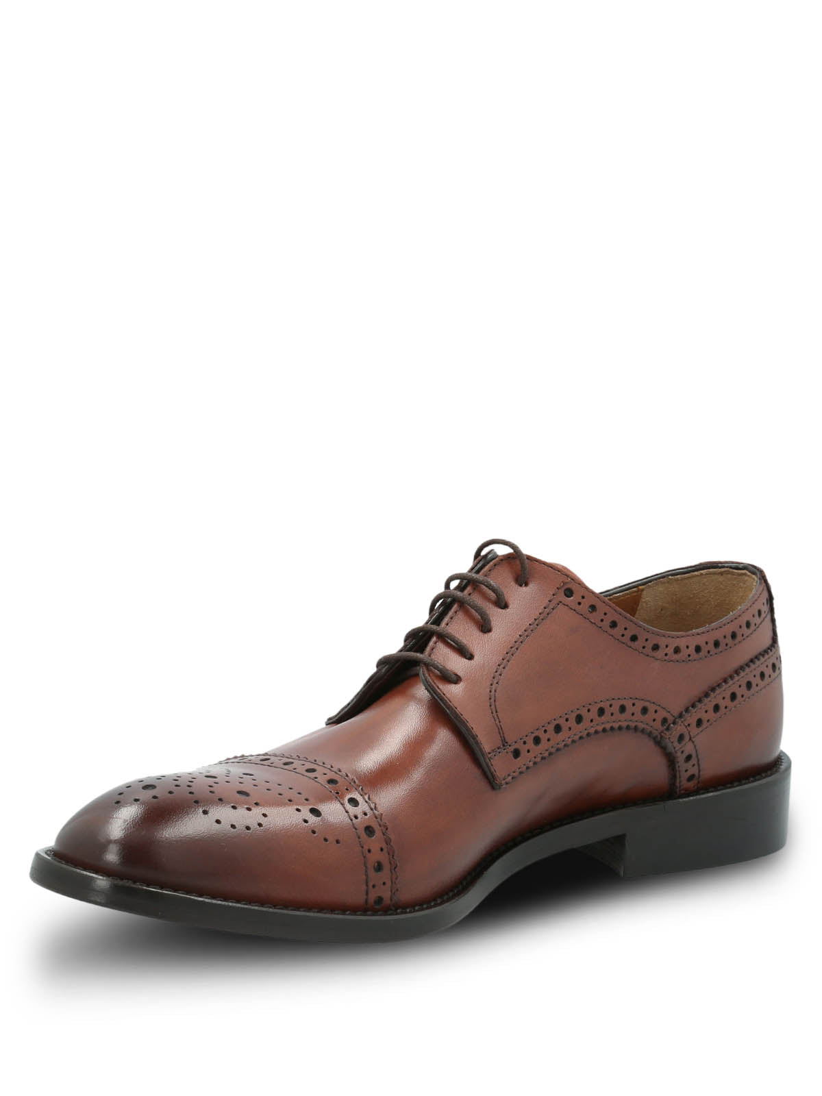 Zapato Cuero Hombre Italiano Nazzo Café Hush Puppies