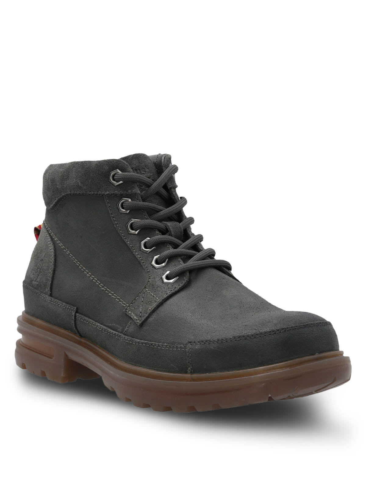 Botin Cuero Hombre Terzo Gris Hush Puppies