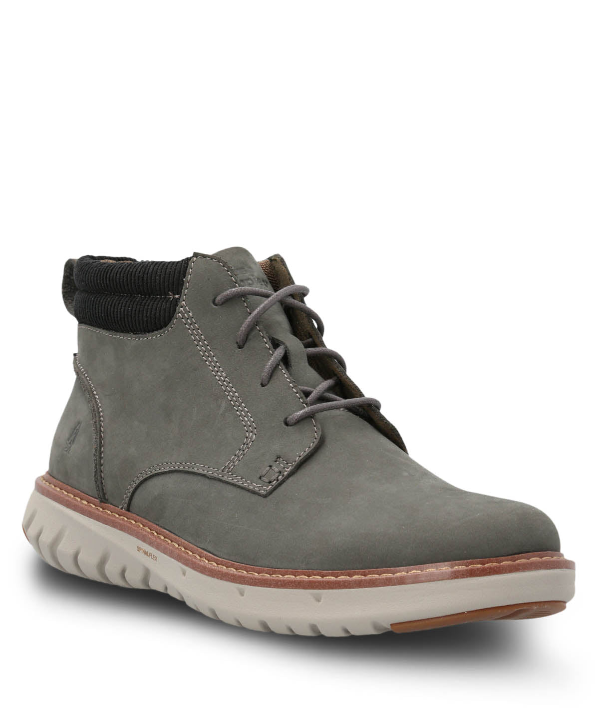 Botin Cuero Smart Lace Boot Gris Hush Puppies