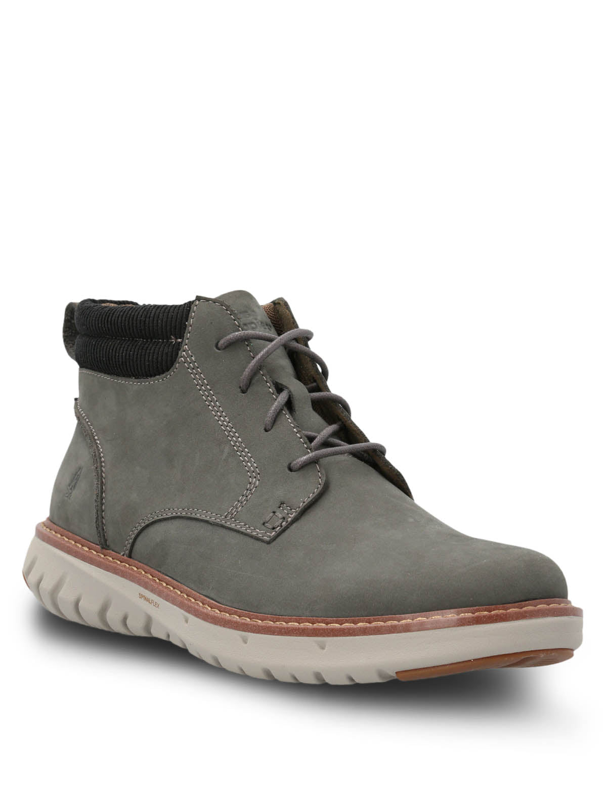 Botin Cuero Smart Lace Boot Gris Hush Puppies