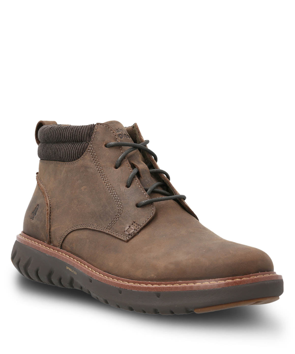 Botin Cuero Smart Lace Boot Café Hush Puppies