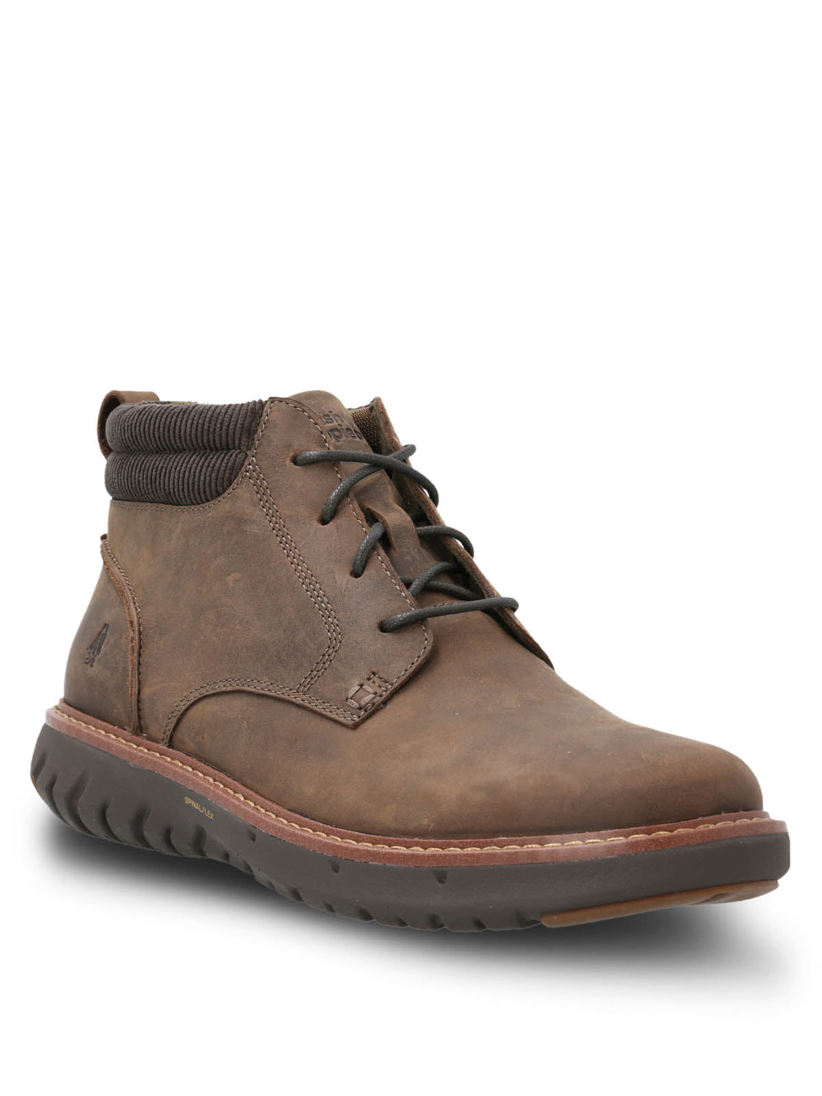 Botin Cuero Smart Lace Boot Café Hush Puppies