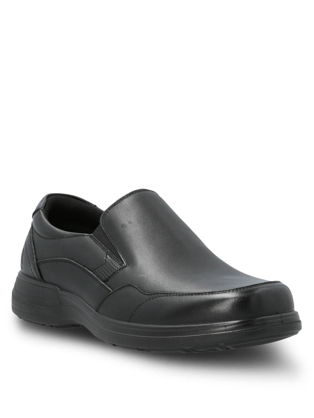Slip On Cuero Hombre Alm Negro Hush Puppies | Hush Puppies