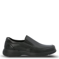 Slip On Cuero Hombre Alm Negro Hush Puppies | Hush Puppies