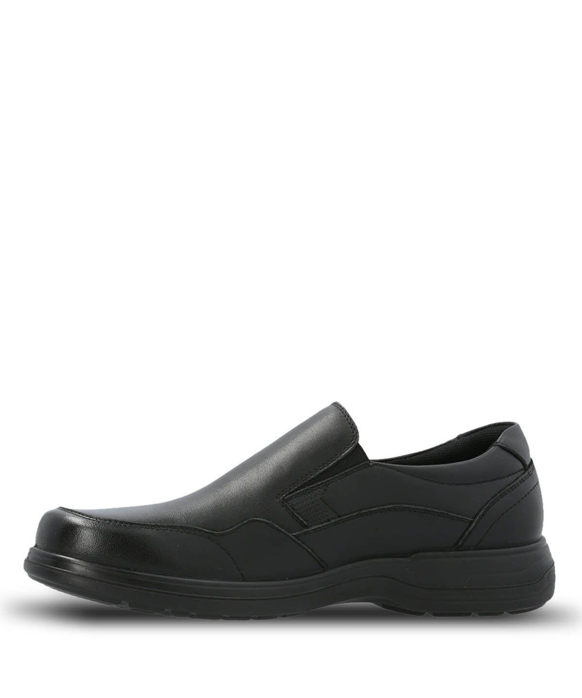 Slip On Cuero Hombre Alm Negro Hush Puppies | Hush Puppies