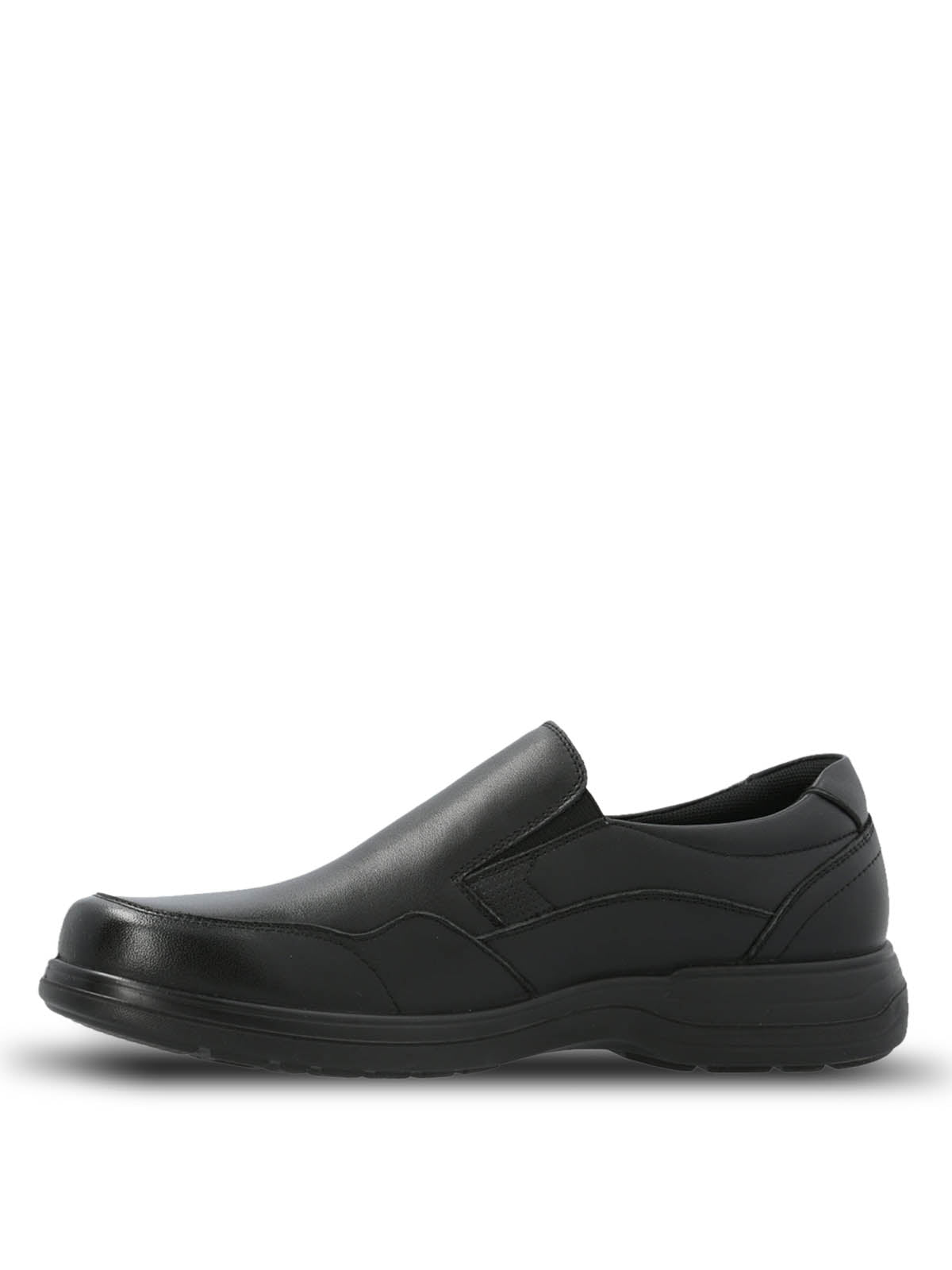 Slip On Cuero Hombre Alm Negro Hush Puppies | Hush Puppies