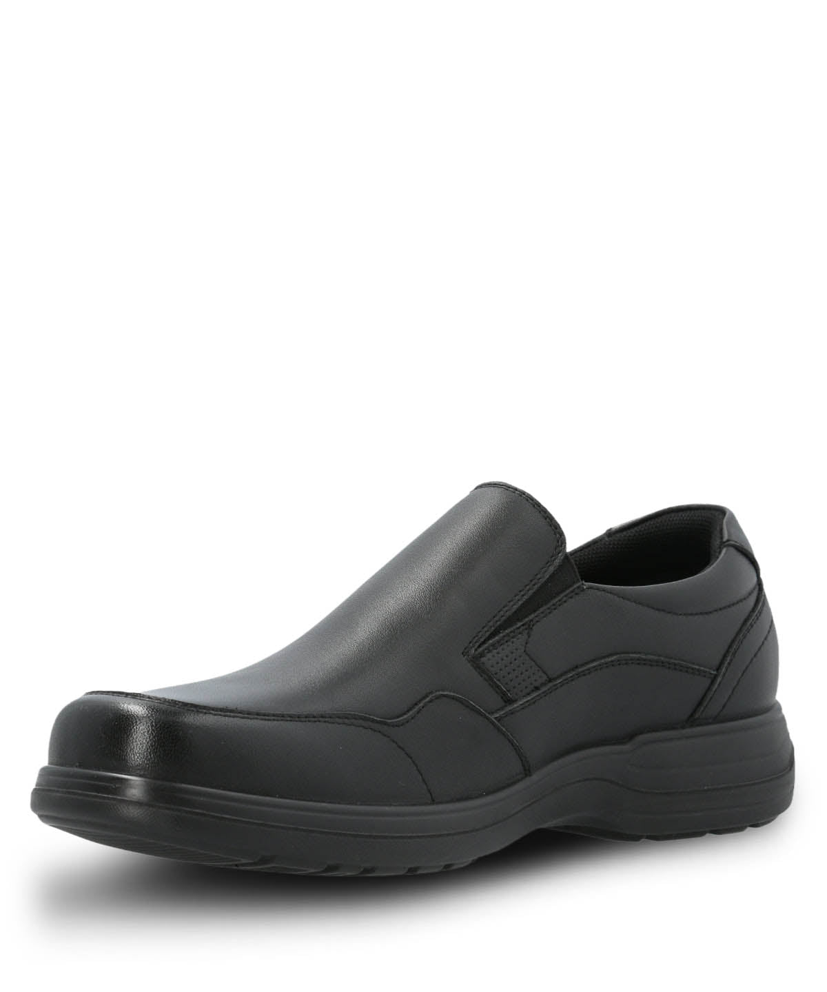 Slip On Cuero Hombre Alm Negro Hush Puppies | Hush Puppies