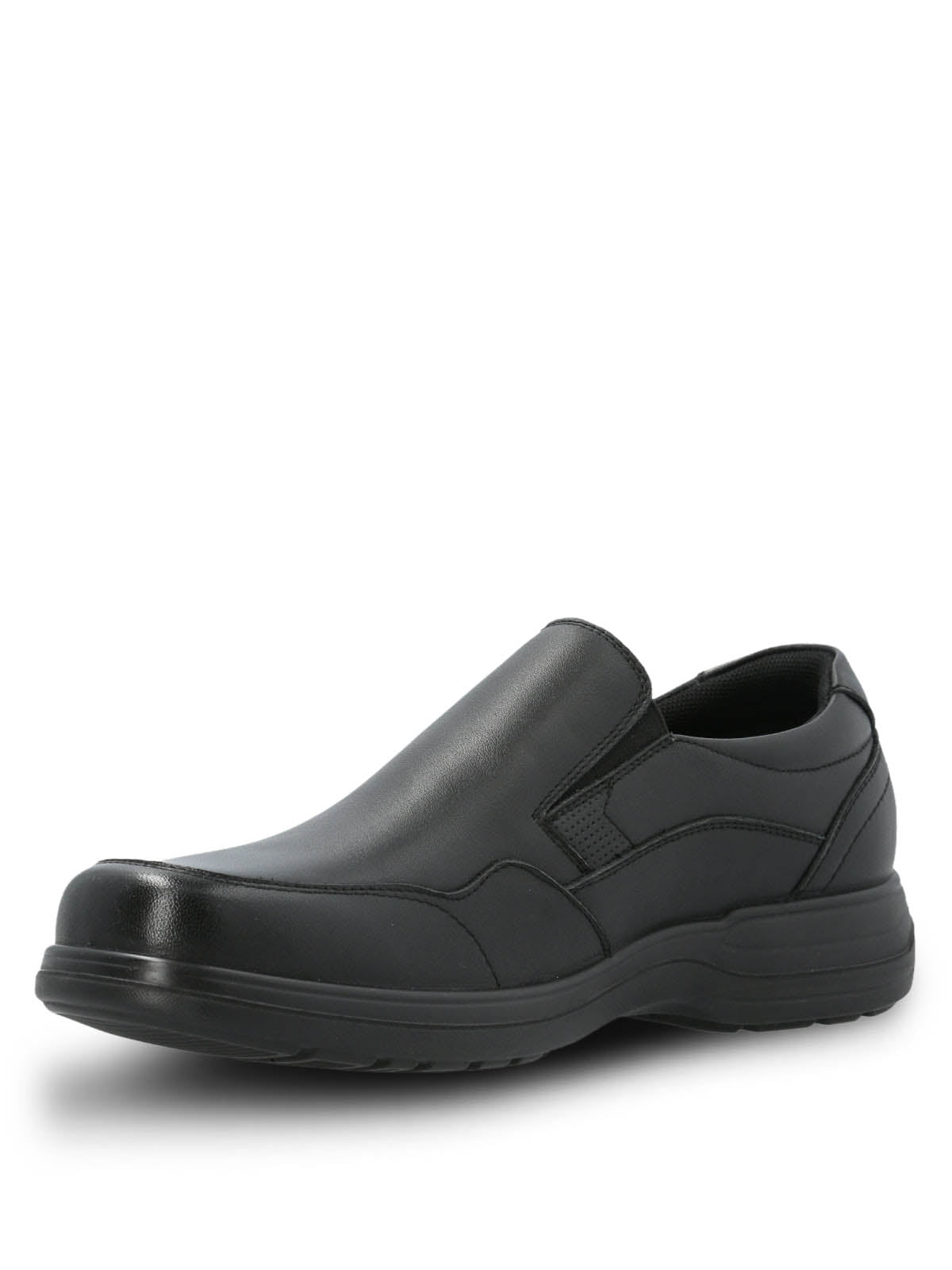 Slip On Cuero Hombre Alm Negro Hush Puppies | Hush Puppies